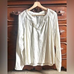 Lucky Brand white boho top